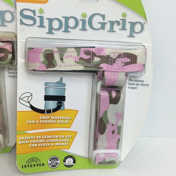 Boogin Head SippiGrip Baby Strap For Sippy Cup Bottles Toys Tether Lot Of 2 New - Picture 4 of 12